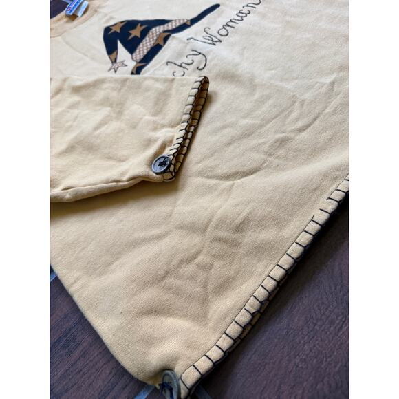 90s Vintage Hanes Witchy Woman Stitched Oversized Crewneck, Large - Picture 4 of 5